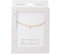 Depesche Collar para mujer con colgante de corazón, color plateado o dorado, 42-47 cm, ajustable, en diferentes variantes con símbolos, letras o signos del zodiaco, Filigran, Acero inoxidable, No es