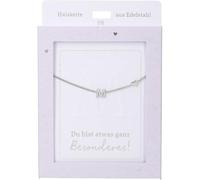 Depesche Collar para mujer con colgante de corazón, color plateado o dorado, 42-47 cm, ajustable, en diferentes variantes con símbolos, letras o signos del zodiaco, Filigran, Acero inoxidable, No es