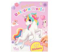 Depesche 12703 Ylvi CREA tu Mundo Unicornio-Libro 20 Coloridas páginas de Fondo para diseñar tú Mismo, Incl. 6 Hojas de Pegatinas, Multicolor