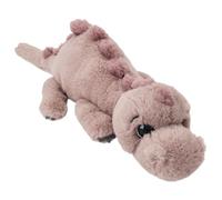 Depesche Dino World - Peluche de Dinosaurio Tumbado, Color marrón Claro | Dino de peluche con pelo suave, ojos plateados con purpurina y bonitas jorobas, aprox. Peluche de 50 cm, 14348