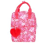 Depesche-Heart 12232 TOPModel One Love-Mochila para niños en Rojo y Rosa, con corazón de Peluche, Bolsa con Correas Ajustables y Colgante, Multicolor, Medium