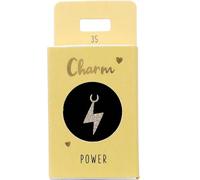 Depesche-Letras 11834-035 Charm Blitz, Colgante Chapado en Oro para Collares, Pulseras y Pendientes, Ideal como pequeño Regalo, Multicolor, Normal