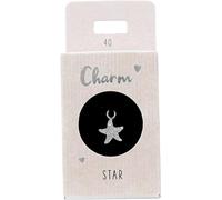 Depesche-Letras 11834-040 Charm Estrella, Colgante Plateado para Collares, Pulseras y Pendientes, Ideal como pequeño Regalo, Multicolor, Normal