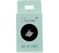 Depesche-Letras 11834-047 Charm Planet, Colgante Plateado para Collares, Pulseras y Pendientes, Ideal como pequeño Regalo, Multicolor, Normal