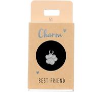 Depesche-Letras 11834-051 Charm Pata, Colgante Plateado para Collares, Pulseras y Pendientes, Ideal como pequeño Regalo, Multicolor, Normal