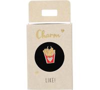 Depesche-Letras 11834-058 Charm Pommes, Colgante Chapado en Oro para Collares, Pulseras y Pendientes, Ideal como pequeño Regalo, Multicolor, Normal