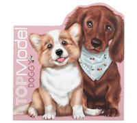 Depesche Libro para colorear con pegatinas incluidas Top Model 12714 Kitty and Doggy, 1250072