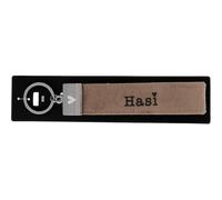 Depesche- Llavero con Trabillas de Fieltro, con Cierre de Metal Grabado y Estampado icónico, Hombre de ensueño, Azul, Aprox. 18,7 x 4,4 x 1 cm, Color Blanco (004298-030)