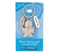 Depesche- Llavero de Metal con diseño de ángel de la Guarda y Mensaje de Amor para Regalar a Familiares, Amigos y conocidos, Color Plata, S (7518-003)