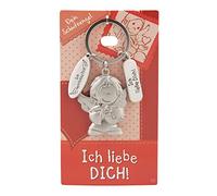 Depesche- Llavero de Metal con diseño de ángel de la Guarda y Mensaje de Amor para Regalar a Familiares, Amigos y conocidos, Estampado de Letras, Color Plata, Talla Unica (7518-010)
