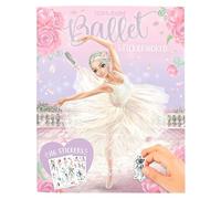 Depesche- Princesa 13049 TOPModel Stickerworld Ballet-Libro 20 Fondo ilustradas para diseñar tú Mismo, Incl. 3 Pegatinas a Doble página, Multicolor