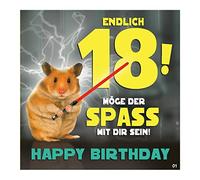 Depesche Tarjeta de felicitación con música, divertida tarjeta de cumpleaños con diseño colorido, texto a juego y texto en el interior, incluye sobre de 17 x 16,5 cm