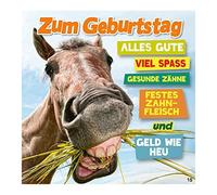 Depesche Tarjeta de felicitación con música, divertida tarjeta de cumpleaños con diseño colorido, texto a juego y texto en el interior, incluye sobre de 17 x 16,5 cm