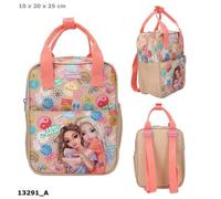Depesche 13291 TOPModel Girl Power - Mochila en Beige, con Motivo de Modelo y lotes de Colores, Bolsa con Correas Ajustables