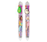 Depesche TopModel 1 - Bolígrafo de gel con 6 colores diferentes, azul claro, rosa, morado, naranja, rojo, negro