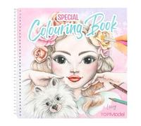 Depesche TopModel 12468 - Libro para colorear con 20 páginas para colorear motivos florales, incluye páginas para colorear