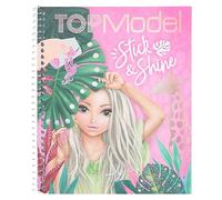 Depesche - Libro para colorear TOPModel 12470 Stick & Shine, 24 páginas para colorear y diseñar