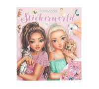 Depesche TopModel 12706 Kitty and Doggy - Libro de Pegatinas con 20 páginas de Fondo para Personalizar, Incluye 3 Pegatinas de Doble página