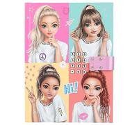 Depesche TOPModel 12710 Snap Shots - Diario con código de números y sonido, libro con 80 páginas rayadas e ilustradas en colores