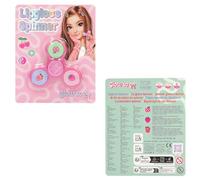 Depesche TOPModel Glow to Go - Brillo de Labios con Fidget Spinner en Rosa | Juguete antiestrés, con 3 brillos de labios nutritivos en rosa, lila y verde, con diferentes aromas afrutados, 14236