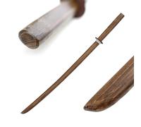 DEPICE Bokken Madera de Fresno, Longitud Aprox. 101 cm, Peso Aprox. 580 g, Tsuba, Soporte para suba, Iaido Aikido