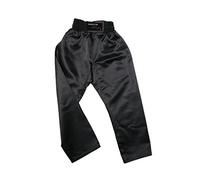 DEPICE Pantalones de satén Chándal, Negro, 140 Unisex Adulto