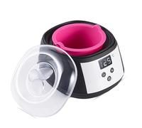 Depilación con Cera Eléctrica 500cc - Calentador de Cera con Pantalla LCD, Control de Temperatura Ajustable, Derretido Rápido 360°, Para Piernas, Bikini y Cuerpo - Kit de Depilación en Casa (Negro)