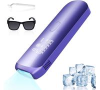 Depilación láser con sistema de refrigeración por hielo, dispositivos IPL depilación láser 9 niveles de energía y 3 funciones HR/SC/RA,999,900 pulsos de luz láser para hombres, mujeres, cara, axilas,