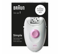 Braun Silk-épil 1 1-000 Depiladora 20 pinzas Rosa/Blanco