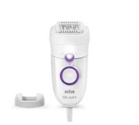Depiladora Braun Silk-épil 5 505 Power MicroGrip dos velocidades púrpura blanco