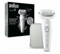 Depiladora Braun Silk-épil 9 9-011 MicroGrip 40 pinzas Plata Blanco Wet&Dry