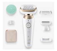 Depiladora Braun Silk-épil 9 Flex 9-071 3D Oro Blanco 40 pinzas Wet&Dry MicroGrip recortadora batería