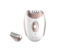 Cecotec Depiladora de Arranque Inalámbrica Bamba SkinCare Depil-action. Batería de Litio, Autonomía 40 mins, Waterproof, Cabezales Intercambiables, 2 Ajustes de Velocidad, Modo con Cable