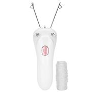 Depiladora de enhebrado facial, Depiladora de enhebrado, Depilación física Portátil 2 colores Brazos de axila facial para mujer(Pink)