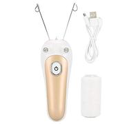 Depiladora de enhebrado, removedor de vello con enhebrador, cuerpo profesional para brazo facial(Golden)