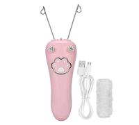 Depiladora de hilo de algodón depiladora de hilo Facial eléctrica de de algodón para el cuerpo afeitadora de piernas rosa