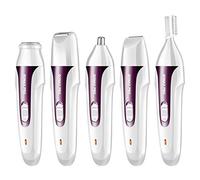 Depiladora, Depiladora Inalámbrica Recargable 5 En 1 Para Damas, Afeitadora Para Depilar El Bikini Para Las Axilas Y El Cuidado De Las Piernas (Morado)