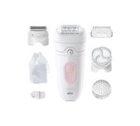 Depiladora Eléctrica Braun Silk-épil 5 Inalámbrica 4 Cabezales Seco y Húmedo Accesorios