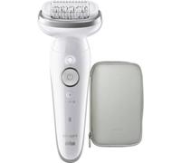 Depiladora Eléctrica Braun Silk-épil 9 SES9-030 Inalámbrica 2 Cabezales Seco y Húmedo 40 Pinzas