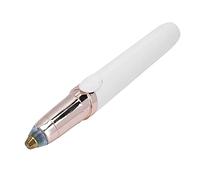 Depiladora Eléctrica, Diseño de Cuerpo de Lápiz Labial, Afeitadora de Cabello, sin Dolor, Pequeña, Portátil para Depilación de Labios, Mejillas, Barbilla, Nariz, Pelo, Orejas, Pelo,(blanco)