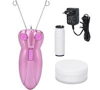 Depiladora eléctrica para mujeres, depiladora facial, depiladora facial con hilo de algodón, rosa
