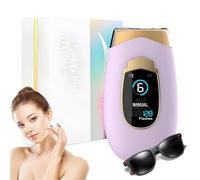 Depiladora IPL Pro 2.0, Dispositivo de Luz Pulsada para Mujeres y Hombres, Reducción de Vello en Cara, Axilas, Piernas, Bikini y Cuerpo, Tecnología Indolora (Púrpura)