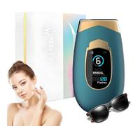 Depiladora IPL Pro 2.0, Dispositivo de Luz Pulsada para Mujeres y Hombres, Reducción de Vello en Cara, Axilas, Piernas, Bikini y Cuerpo, Tecnología Indolora (Verde)