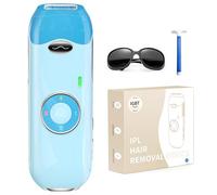 Depiladora Laser IGBT para hombre/mujer, 999.900 pulsos de luz, 3 funciones HR/SC/RA y 9 niveles de energía, depilación indolora para cuerpo/cara/piernas blu