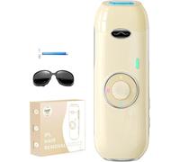 Depiladora Laser IPL - Depiladora de Luz Pulsada Indolora con Energía Máxima de 22J, Ideal para Uso en Casa, Adecuado para Mujeres y Hombres en Cuerpo, Rostro, Axilas y Piernas (Beige)