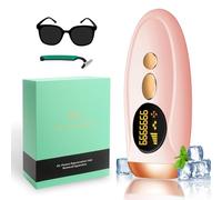 Depiladora Luz Pulsada, Depiladora Ipl Laser Con FuncióN De Enfriamiento,5 Niveles De EnergíA, 990,000 Flashes, Para Rostros De Mujeres Y Hombres, LíNeas De Bikini, Etc.