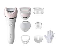 Depiladora Philips Serie 8000 BRE721/00 Rosa Blanco 32 pinzas Wet & Dry