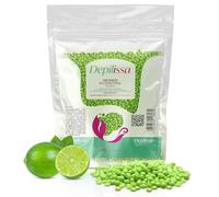 DEPILISSA 400g Perlas de Cera Lime Breeze - Cera Caliente Multidireccional Ipoalergénica & Vegana para Cara, Axilas, Piernas & Bikini - Sin Strips - Para Hombres & Mujeres - Hecho en Italia