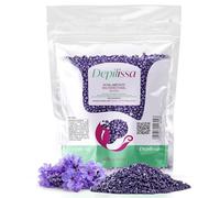 DEPILISSA 400g Perlas de Cera Royal Amethyst - Cera Caliente Multidireccional Ipoalergénica & Vegana para Cara, Axilas, Piernas & Bikini - Sin Strips - Para Hombres & Mujeres - Hecho en Italia