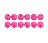 Depisuta 12 Bolas de Pickleball de 2.913 in con Trayectorias de Vuelo Rectas, Superando la Resistencia Al Viento para un Equilibrio óptimo. (Pink)
